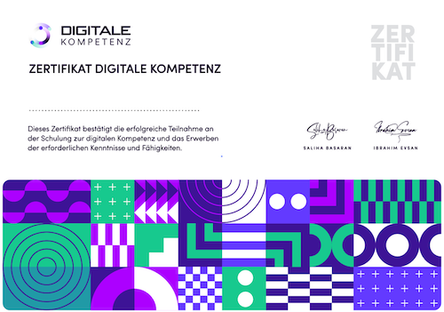 Digitale Kompetenz Zertifikat
